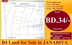 Lands For Sale in Al Janabiyah  »  Northern Governorate