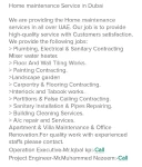 Maintenance Services in Dubai Emirate Emirates