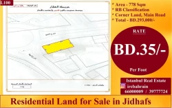 Lands For Sale in Jidhafs  »  Northern Governorate