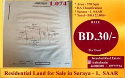 Lands For Sale in Saar  »  Northern Governorate