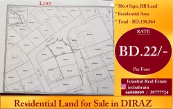 Lands For Sale in Diraz  »  Northern Governorate