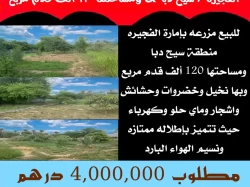 Farms For Sale in Fujairah  »  Fujairah